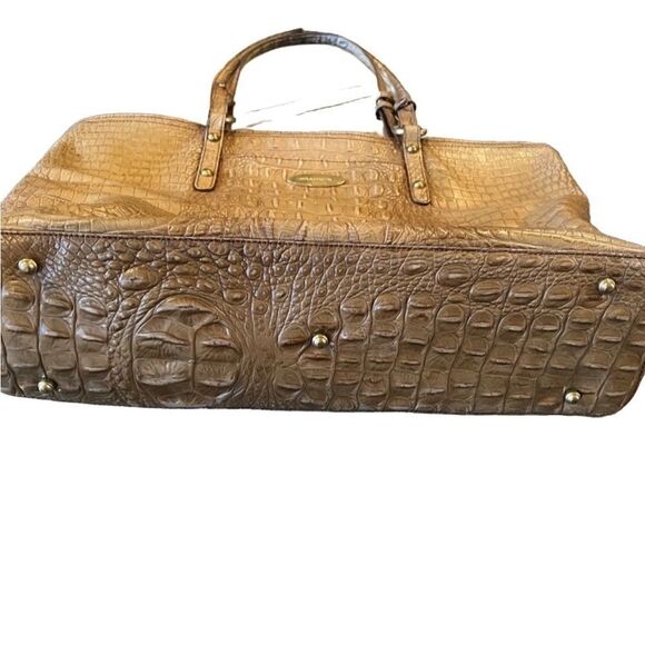 Brahmin Tan Brown Crocodile Embossed Tote - Picture 3 of 8